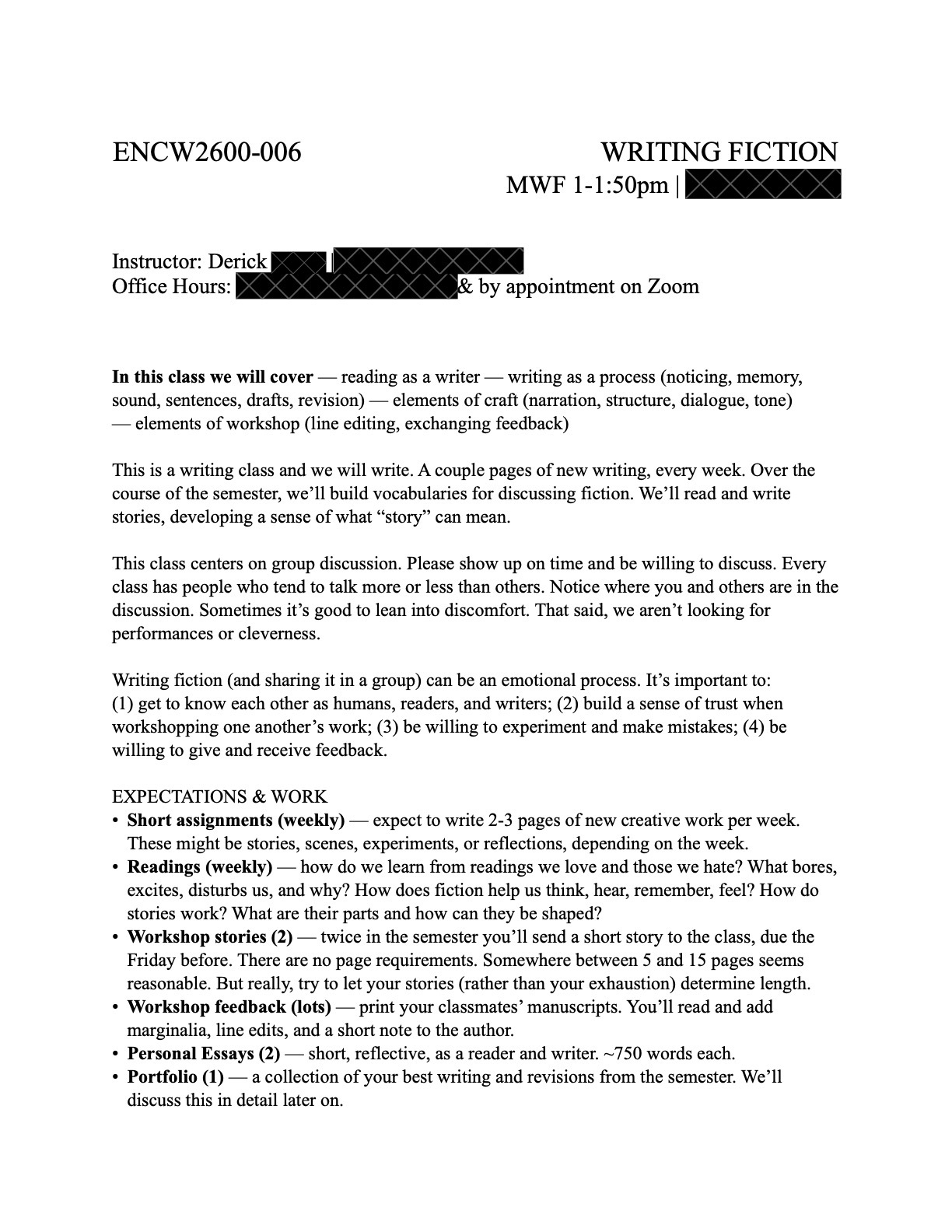 ENCW2600 page 1
